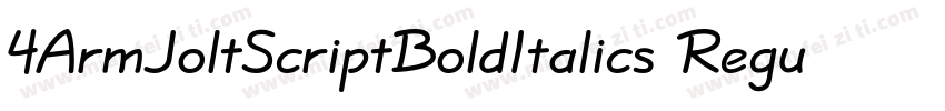4ArmJoltScriptBoldItalics Regular字体转换